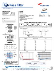 HFCN-1500D datasheet pdf Mini-Circuits
