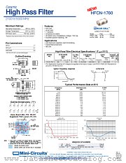 HFCN-1760 datasheet pdf Mini-Circuits