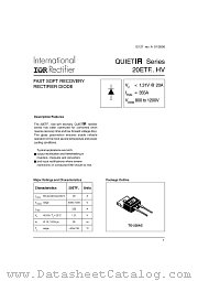 20ETF datasheet pdf International Rectifier