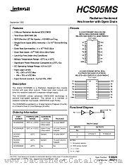 HCS05HMSR datasheet pdf Intersil
