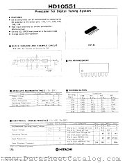 HD10551 datasheet pdf Hitachi Semiconductor