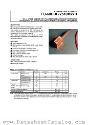 FU-68PDF-510M62B datasheet pdf Mitsubishi Electric Corporation