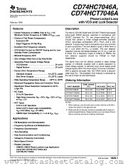 CD74HC7046 datasheet pdf Texas Instruments