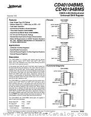 CD40194BMS datasheet pdf Intersil