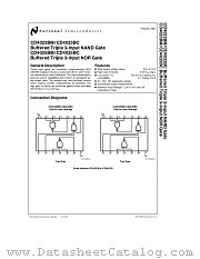 CD4023B datasheet pdf National Semiconductor