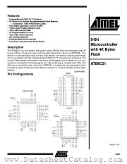 AT89C51-16JC datasheet pdf Atmel