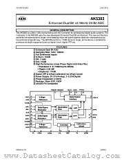 AK5383VF datasheet pdf Asahi Kasei Microsystems