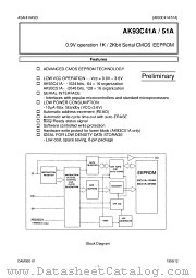 AK93C51AV datasheet pdf Asahi Kasei Microsystems