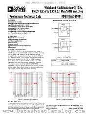 ADG918BCP datasheet pdf Analog Devices