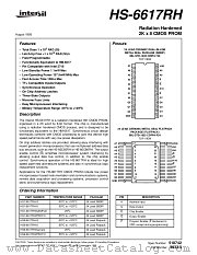 HS9-6617RH-Q datasheet pdf Intersil