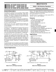 MIC3172BN datasheet pdf Micrel Semiconductor