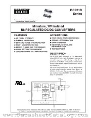 DCP010512DBP datasheet pdf Burr Brown