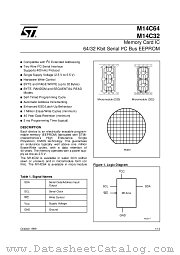 M14C64 datasheet pdf ST Microelectronics