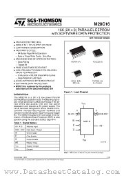 M28C16-15BS6 datasheet pdf ST Microelectronics