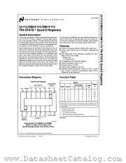 DM74173N datasheet pdf National Semiconductor