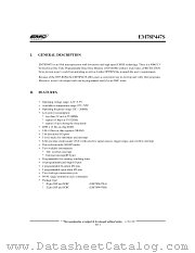 EM78P447 datasheet pdf ELAN Microelectronics