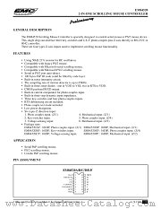 EM84520BP datasheet pdf ELAN Microelectronics