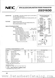 2SD1630 datasheet pdf NEC