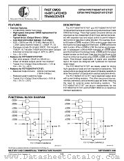 IDT54FCT162543ET datasheet pdf IDT