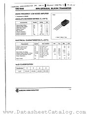 KSC1845 datasheet pdf Samsung Electronic