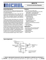 MIC2179-5.0BSM datasheet pdf Micrel Semiconductor