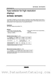 BH7659FS datasheet pdf ROHM
