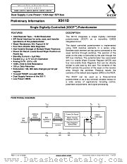 X9110TV14I datasheet pdf Xicor