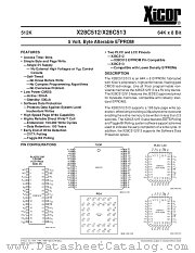 X28C512FI-25 datasheet pdf Xicor