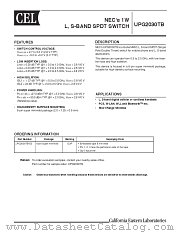 UPG2030TB-E3 datasheet pdf NEC