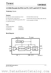 U893BSE-FP datasheet pdf TEMIC