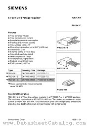 TLE4261S datasheet pdf Siemens