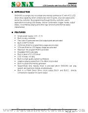 SN6A060 datasheet pdf SONiX Technology Company