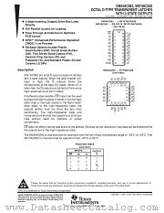 SN74AC563DB datasheet pdf Texas Instruments