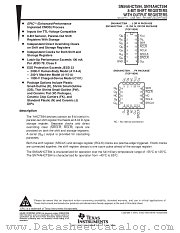SN54AHCT594FK datasheet pdf Texas Instruments