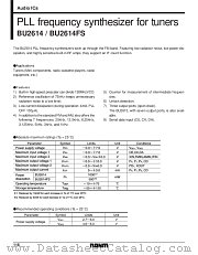 BU2614FS datasheet pdf ROHM