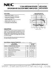 UPC1678G-E1 datasheet pdf NEC