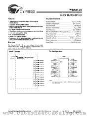 W40S11-23 datasheet pdf Cypress