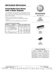 SN74LS244N datasheet pdf ON Semiconductor