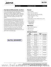 EL1528CREZ-T13 datasheet pdf Intersil