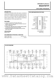 M52347 datasheet pdf Mitsubishi Electric Corporation