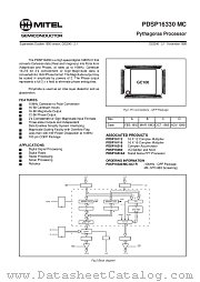 PDSP16330MC datasheet pdf Mitel Semiconductor