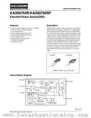 KA3S0765RF-YDTU datasheet pdf Fairchild Semiconductor