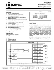 MH88400-1 datasheet pdf Mitel Semiconductor