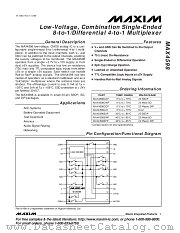 MAX4598CWP datasheet pdf MAXIM - Dallas Semiconductor