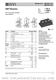 MII300-12A4 datasheet pdf IXYS Corporation