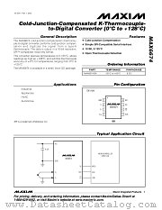 MAX6674ISA datasheet pdf MAXIM - Dallas Semiconductor