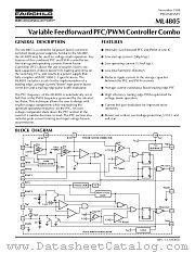 ML4805CP datasheet pdf Fairchild Semiconductor
