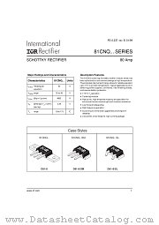 81CNQ datasheet pdf International Rectifier