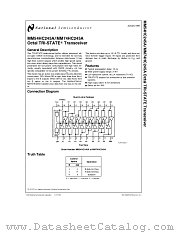 MM54HC245A datasheet pdf National Semiconductor