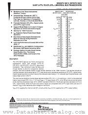 SN54GTL16612WD datasheet pdf Texas Instruments
